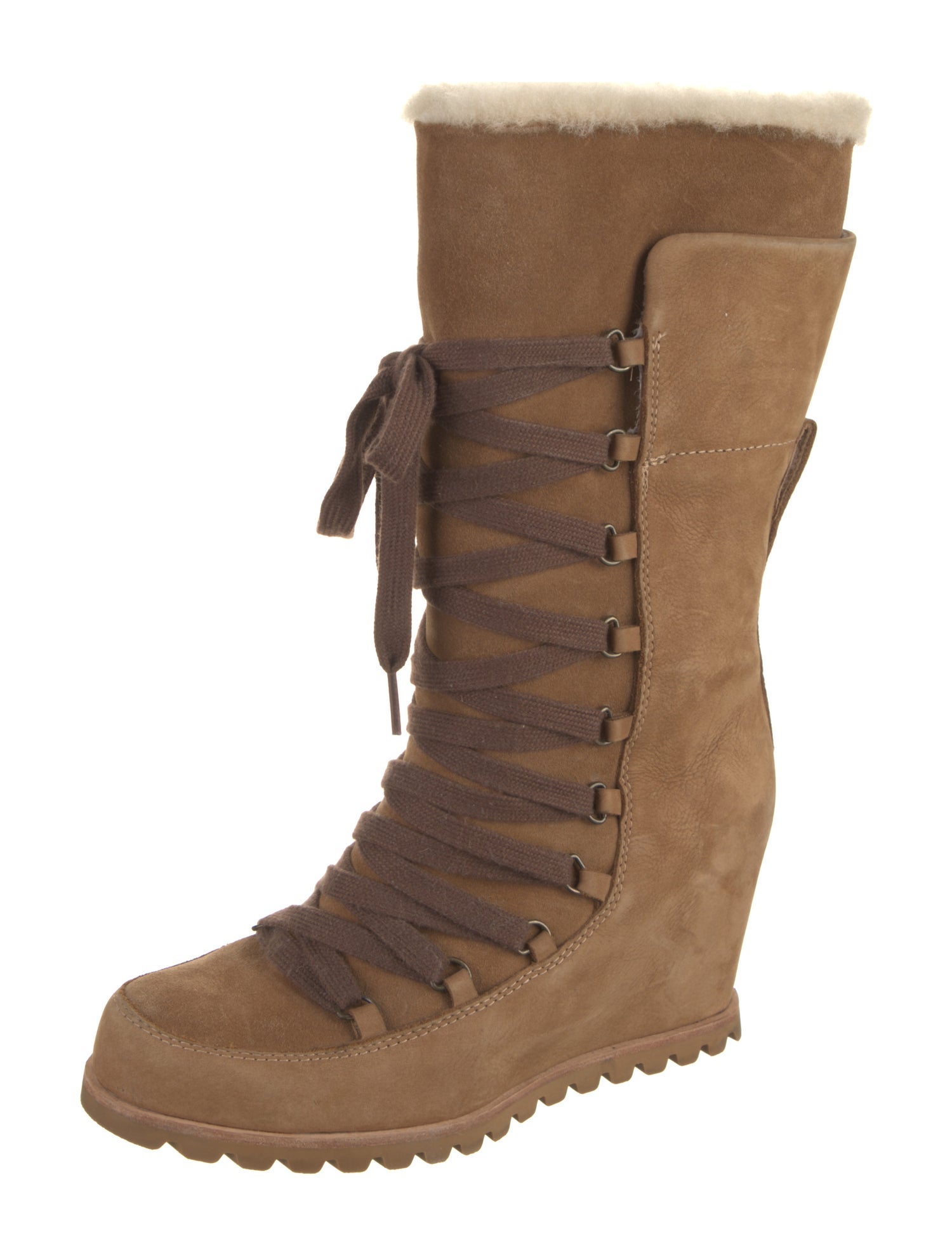 UGG Suede Lace-Up Boots