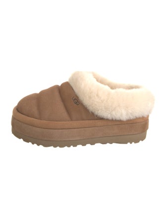UGG Suede Fur Trim Mules