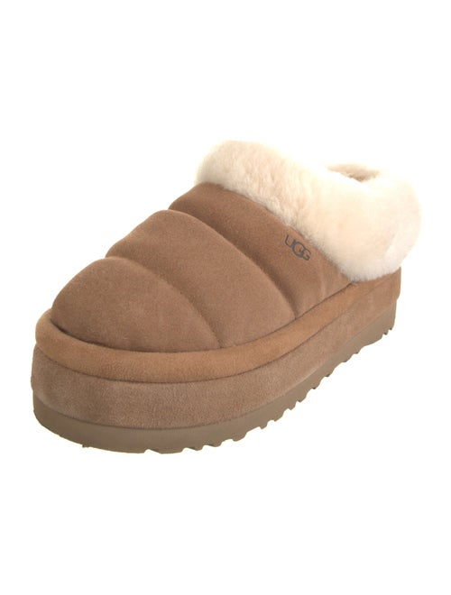 UGG Suede Fur Trim Mules