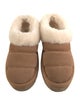 UGG Suede Fur Trim Mules