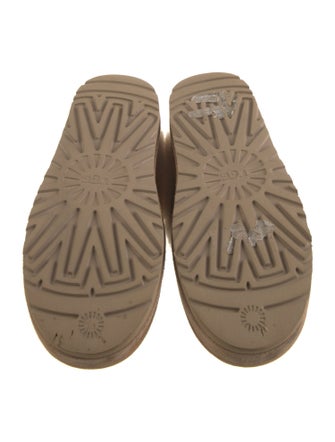 UGG Suede Fur Trim Mules