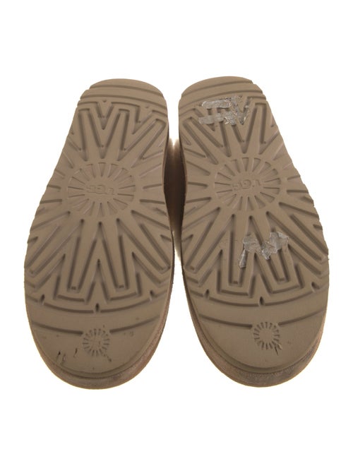 UGG Suede Fur Trim Mules