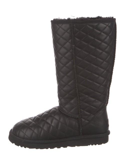 UGG Quilted Pattern Leather Boots