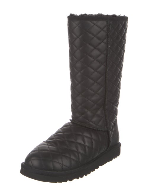 UGG Quilted Pattern Leather Boots