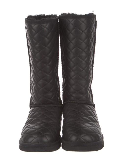 UGG Quilted Pattern Leather Boots