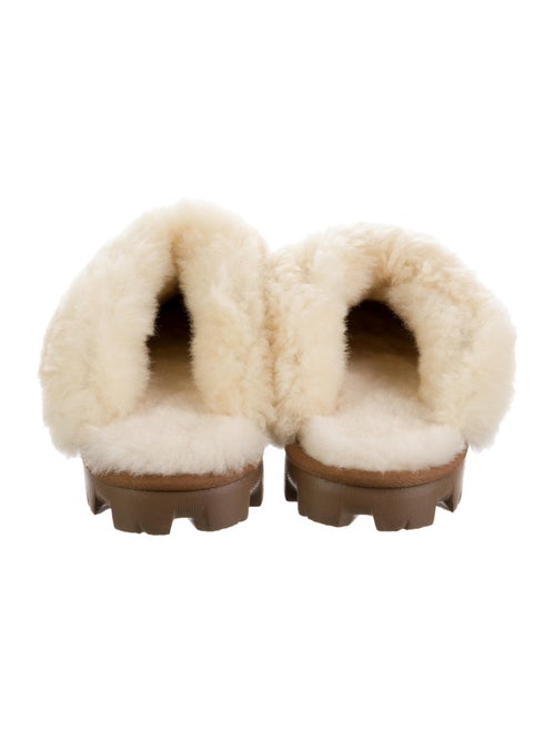 UGG Suede Fur Trim Mules