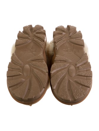 UGG Suede Fur Trim Mules