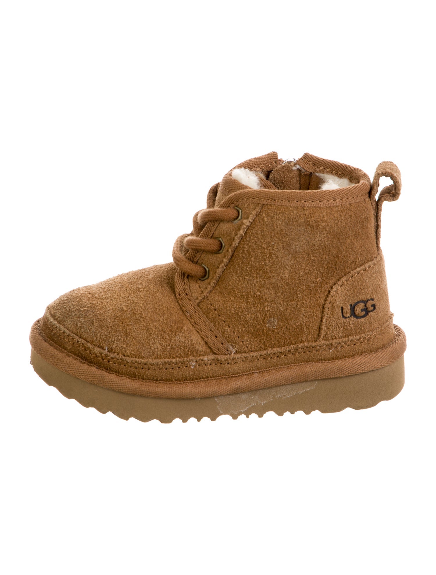 UGG Boys' Suede Shearling-lined Boot