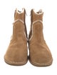 UGG Suede Fur Trim Snow Boots