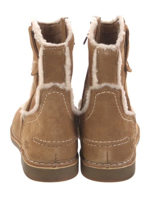 UGG Suede Fur Trim Snow Boots