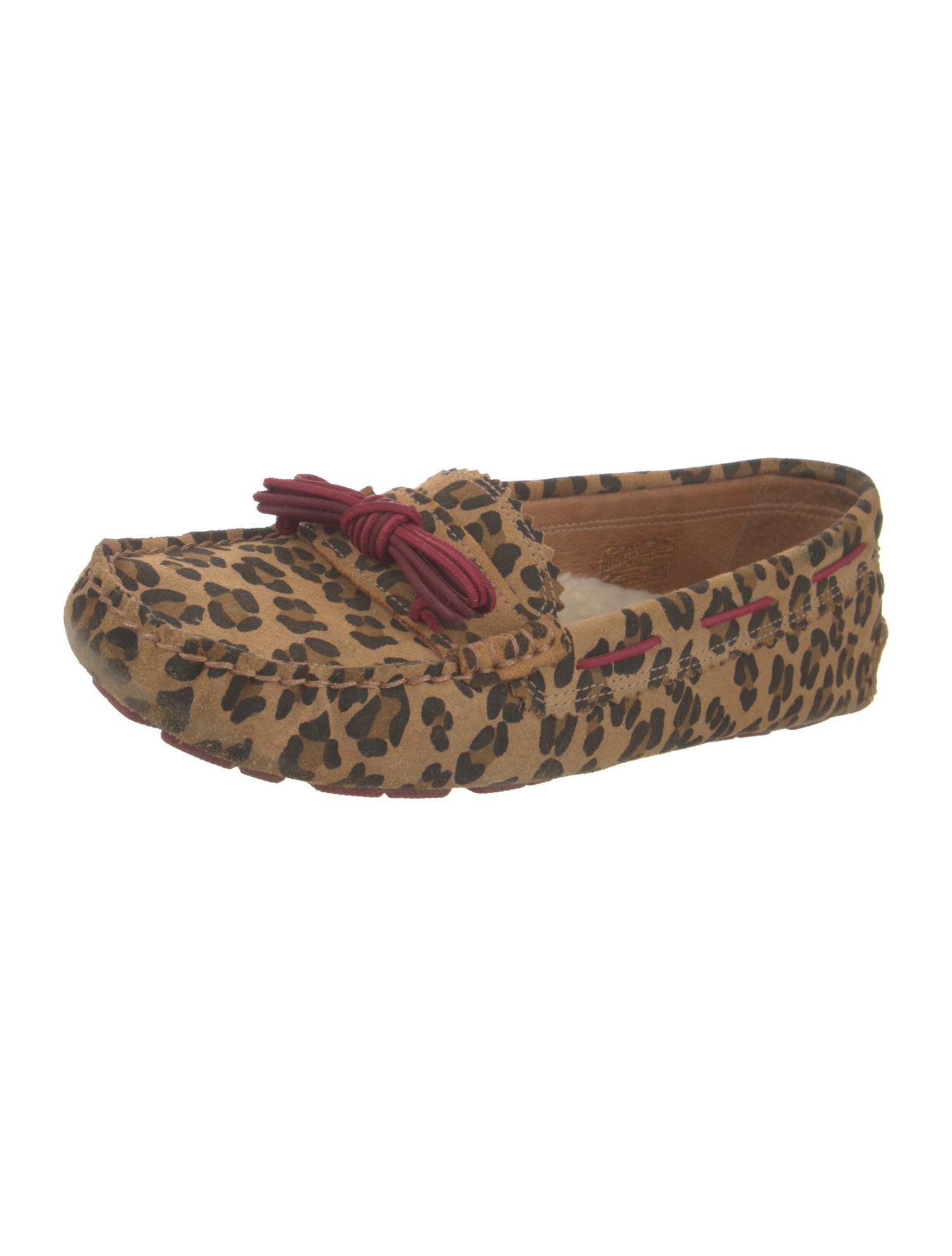 UGG Suede Animal Print Loafers
