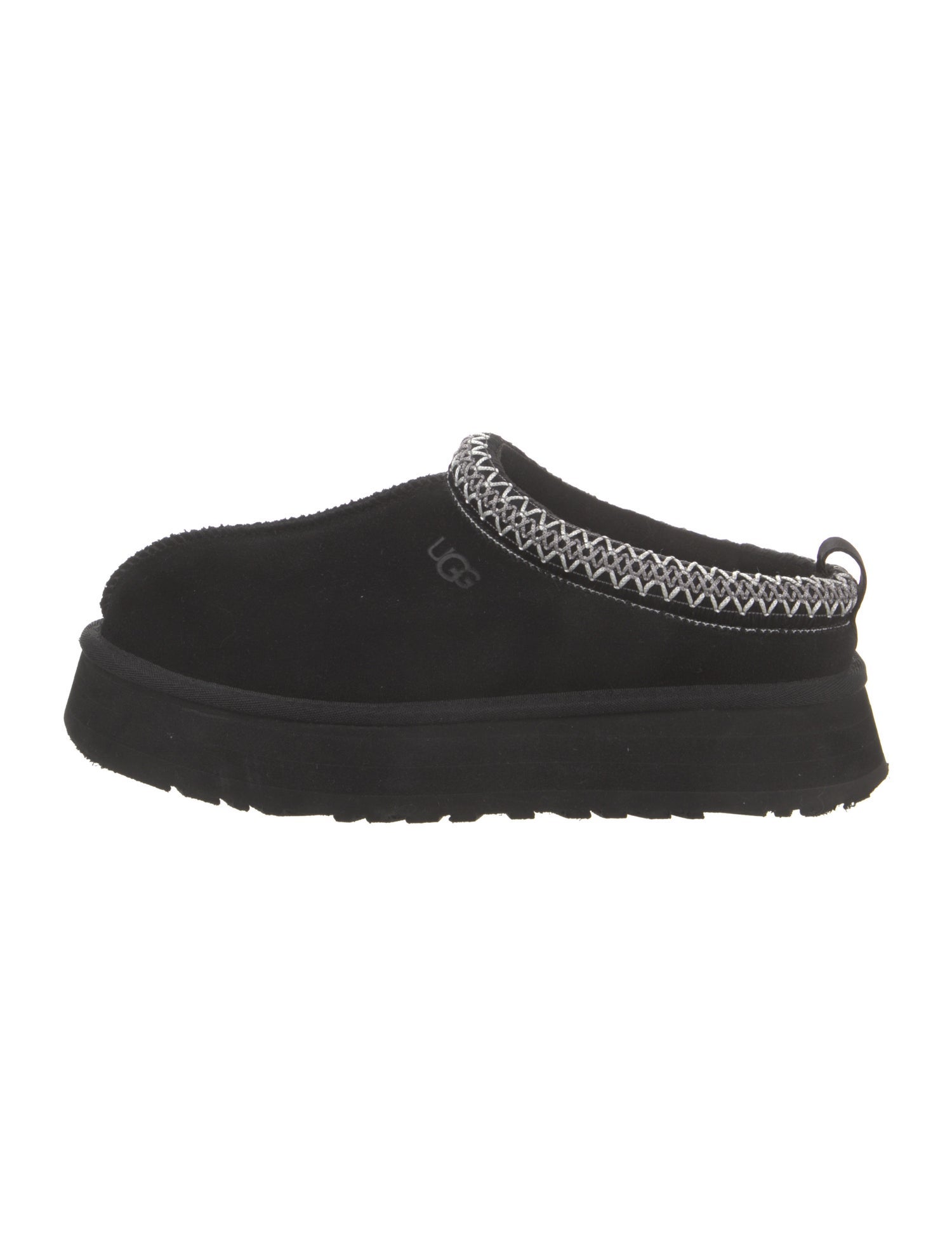UGG Suede Embroidered Accent Flats