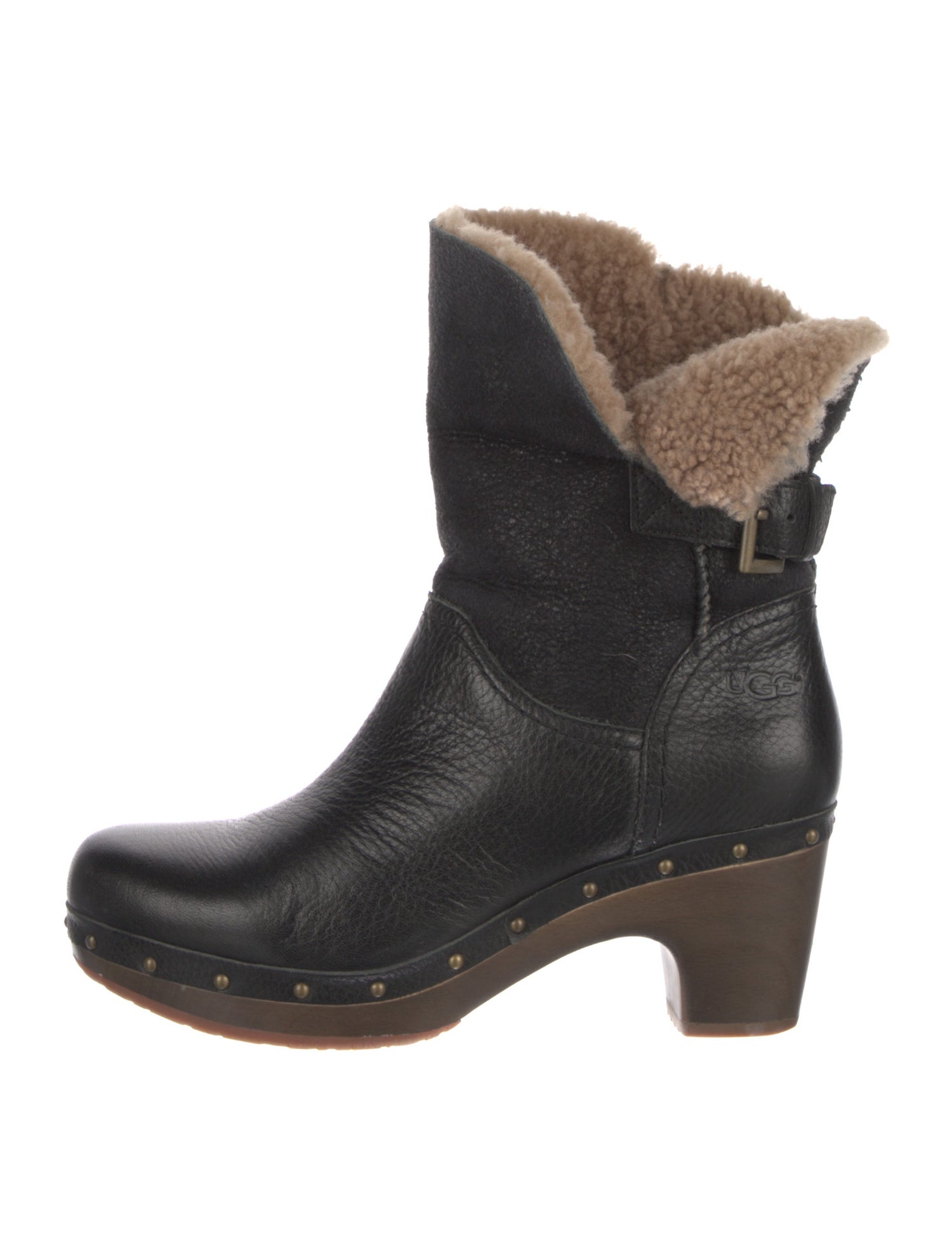 UGG Leather Studded Accents Boots