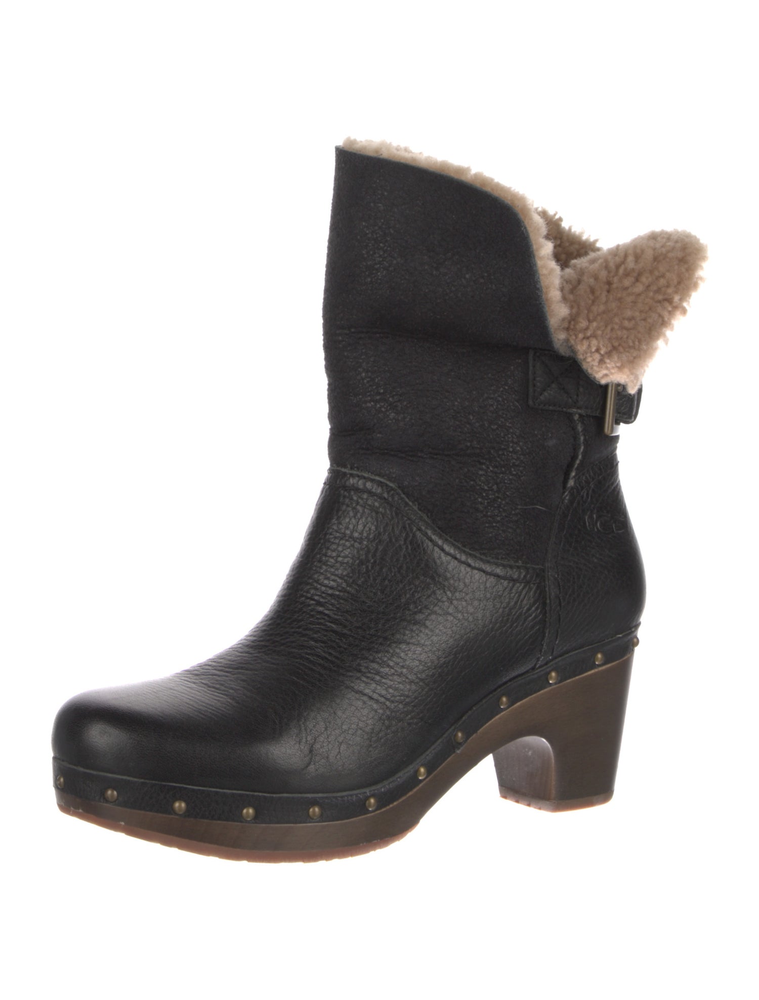 UGG Leather Studded Accents Boots