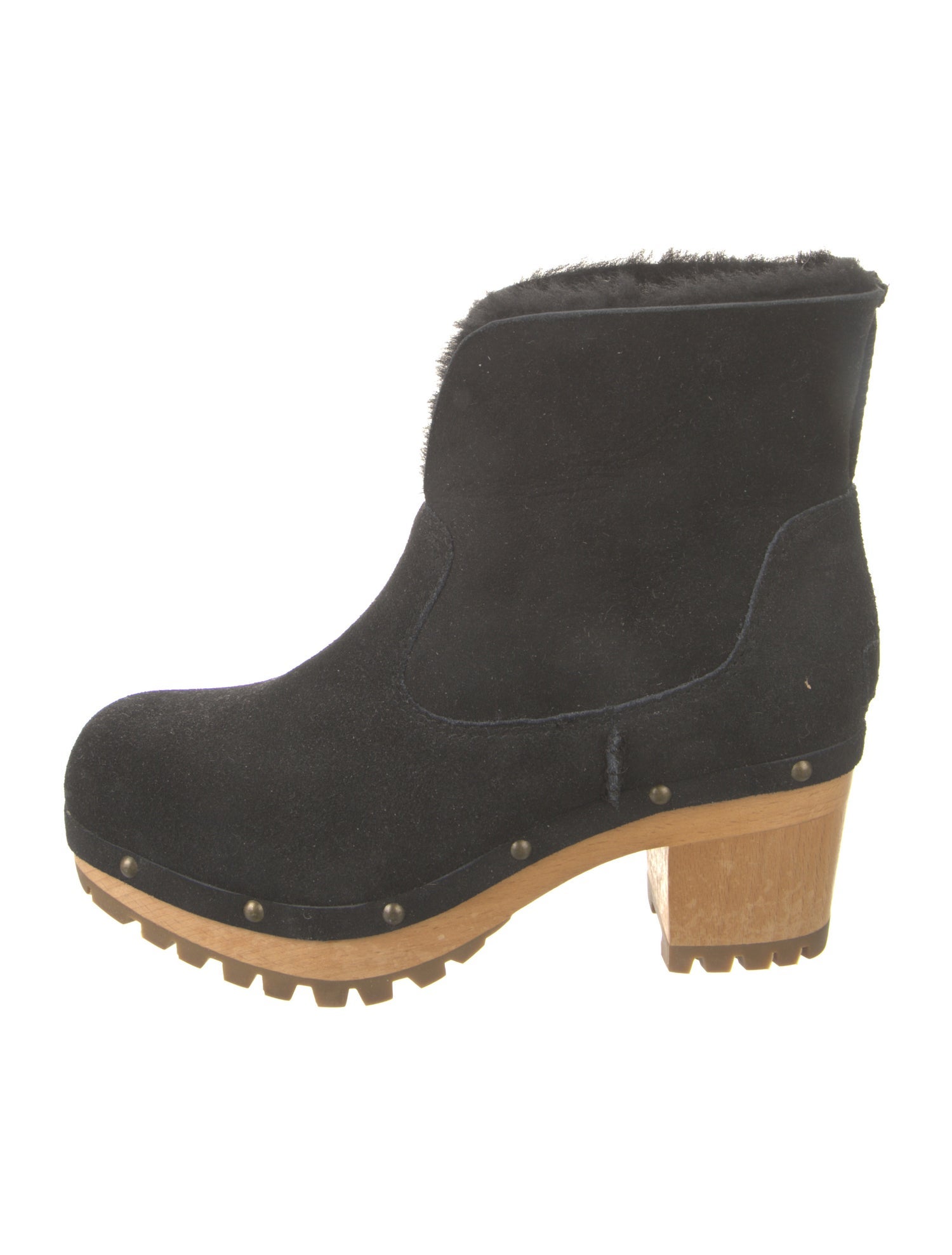 UGG Suede Studded Accents Lace-Up Boots
