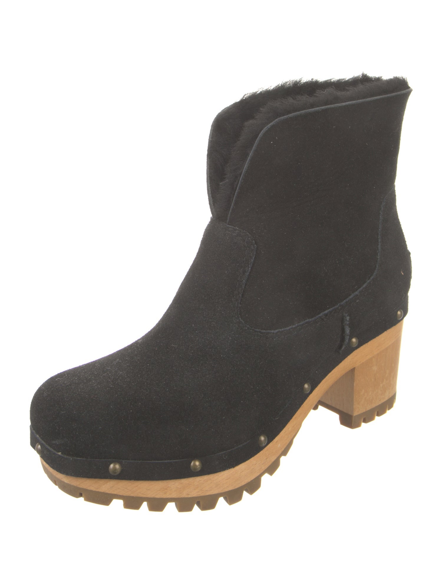 UGG Suede Studded Accents Lace-Up Boots