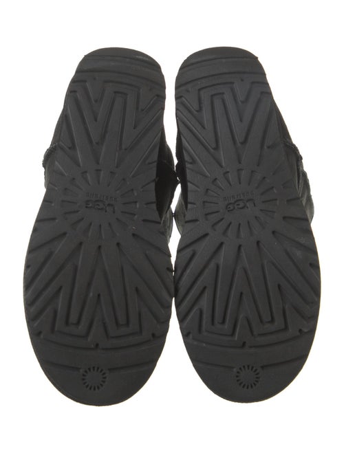 UGG Suede Fur Trim Boots