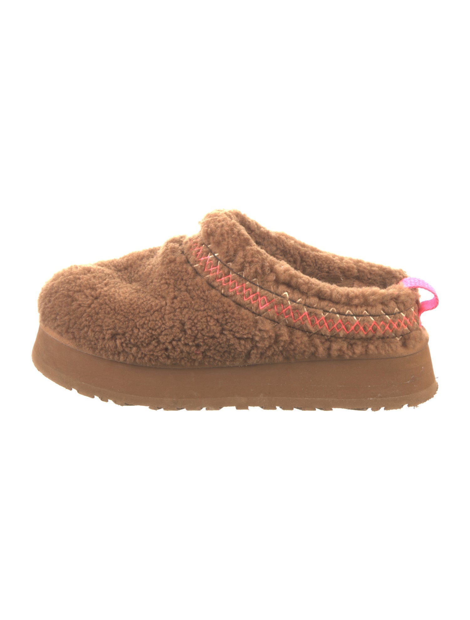 UGG Shearling Whipstitch Trim Mules