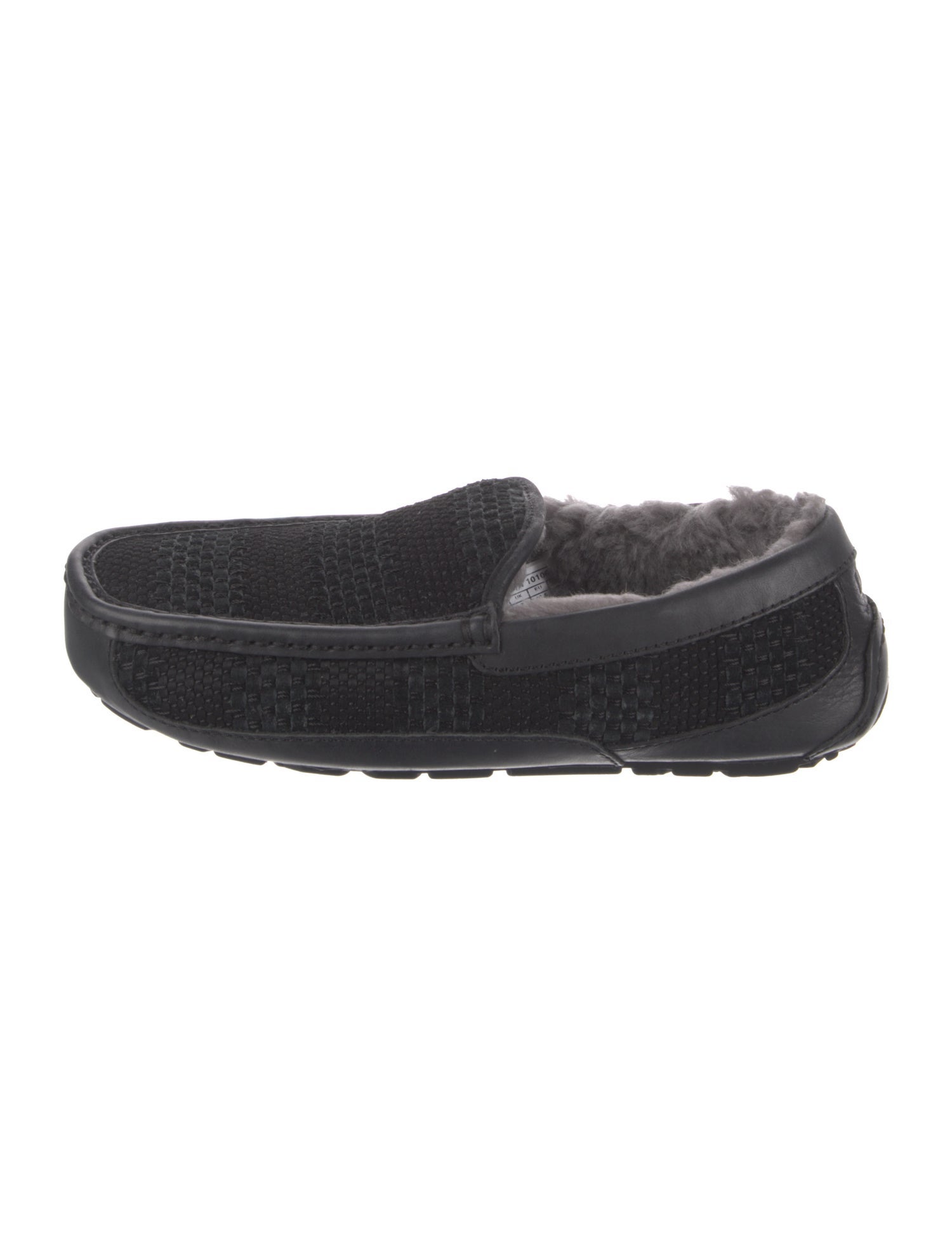 UGG Leather Faux Fur Trim Loafers