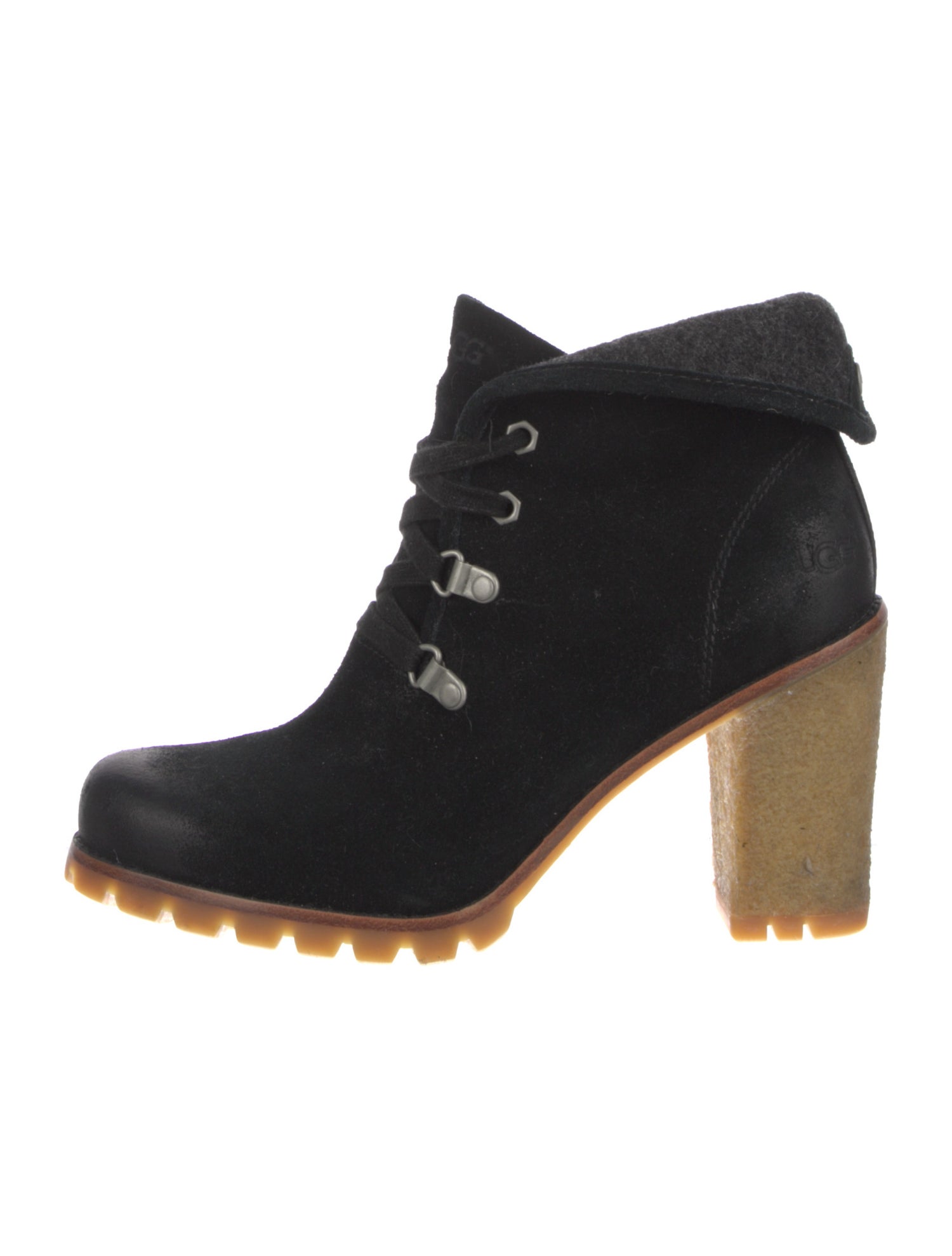 UGG Suede Lace-Up Boots