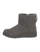 UGG Suede Fur Trim Boots