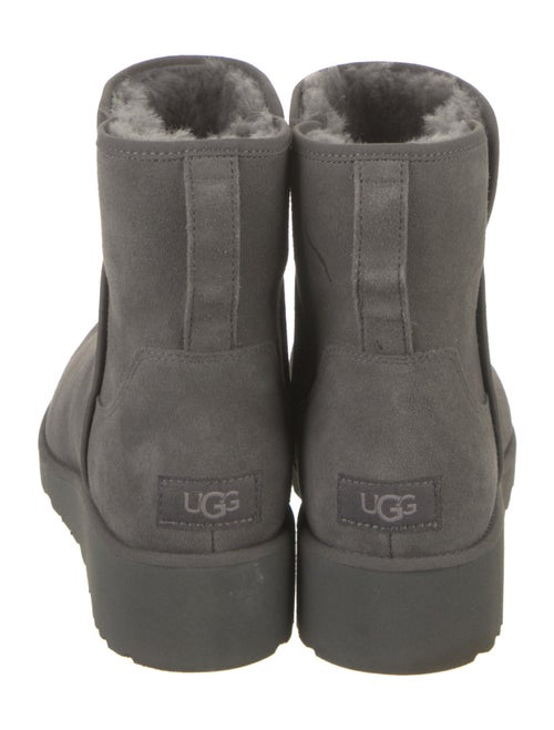 UGG Suede Fur Trim Boots