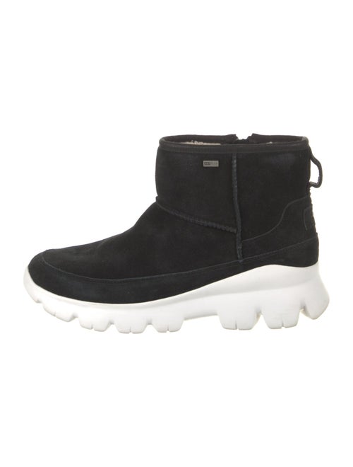 UGG Suede Fur Trim Rain Boots