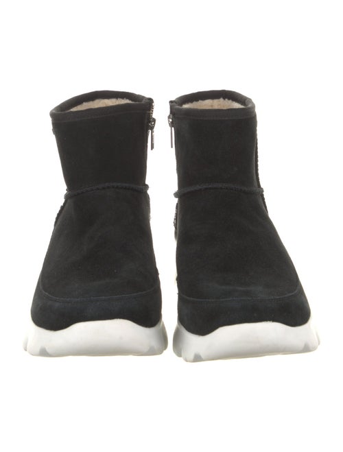 UGG Suede Fur Trim Rain Boots