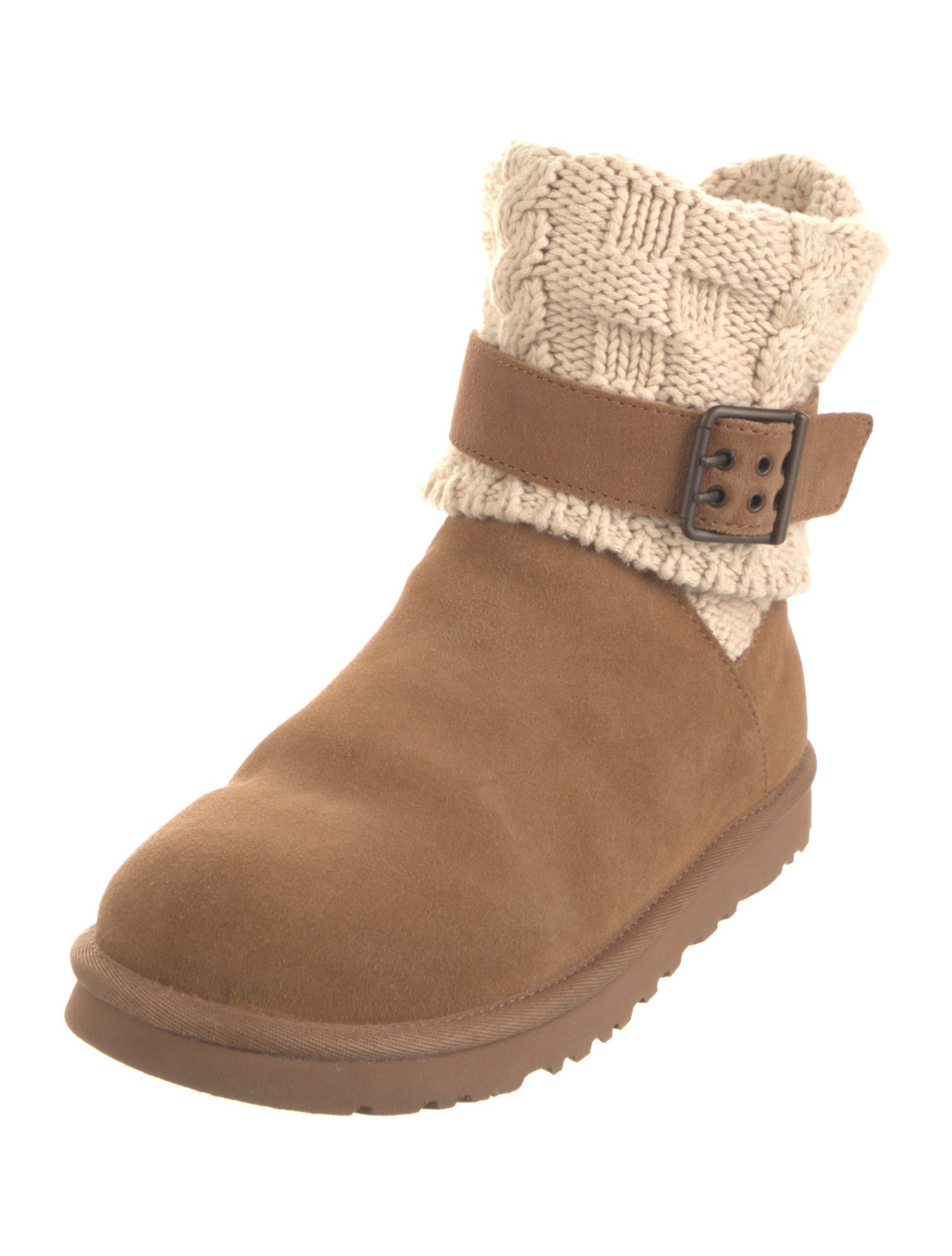 UGG Suede Colorblock Pattern Boots