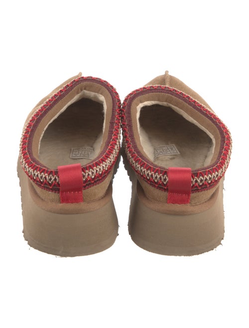 UGG Suede Colorblock Pattern Lace-Up Boots