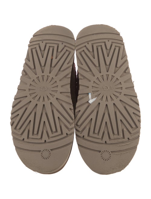 UGG Suede Colorblock Pattern Lace-Up Boots