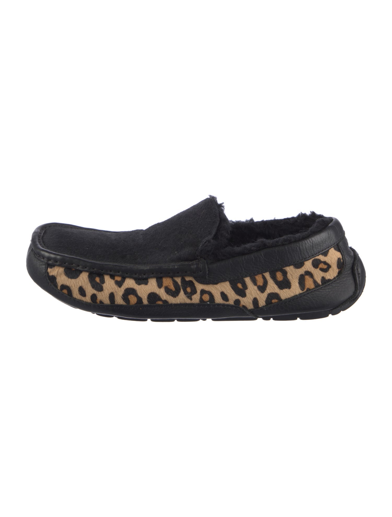 UGG Leather Animal Print Moccasins
