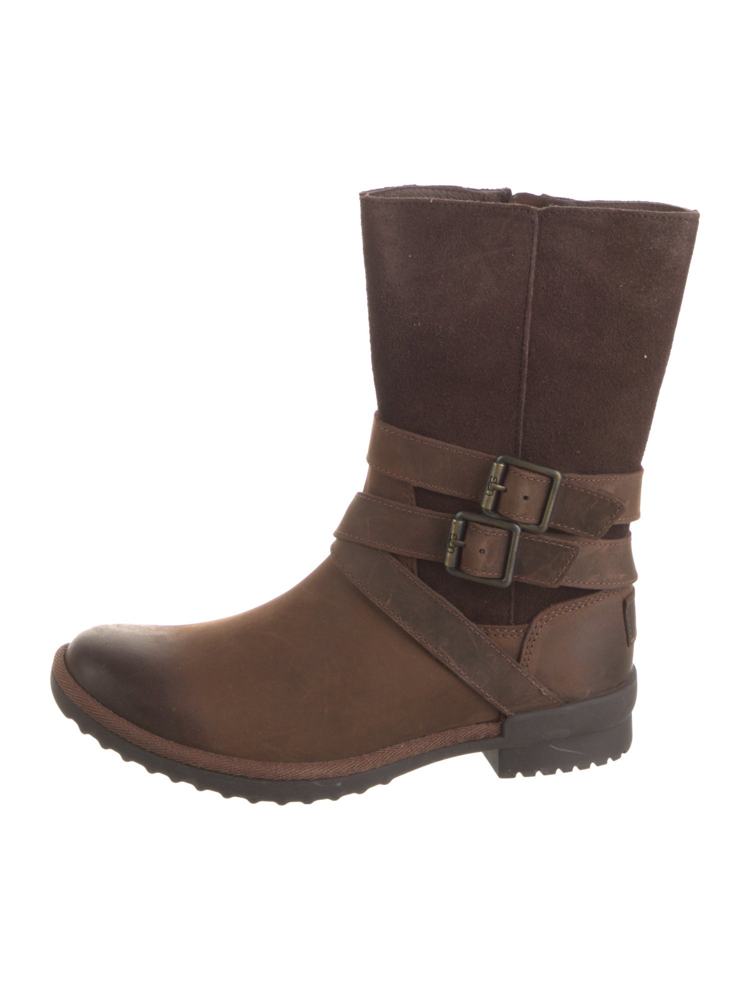 UGG Leather Moto Boots