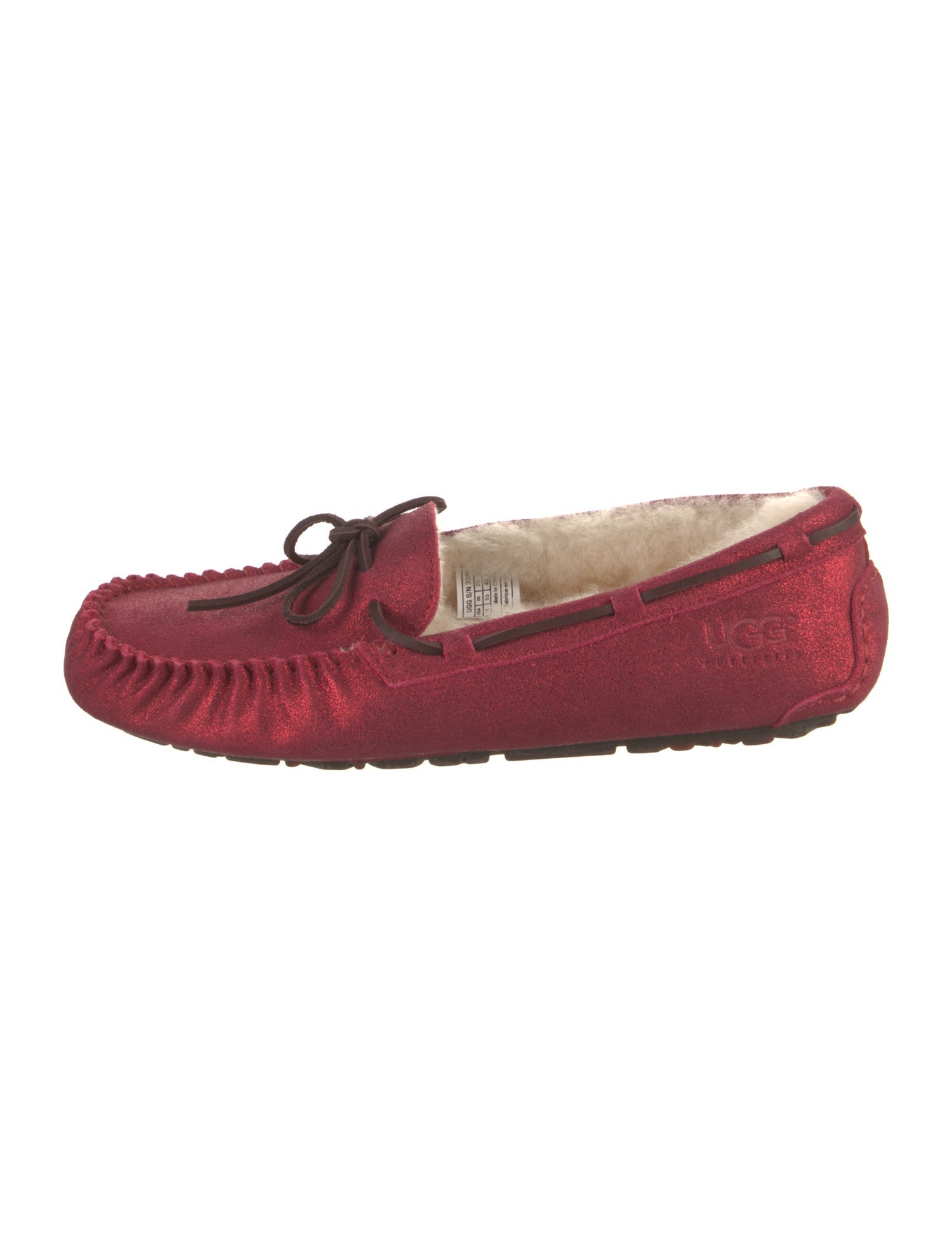 UGG Suede Bow Accents Moccasins