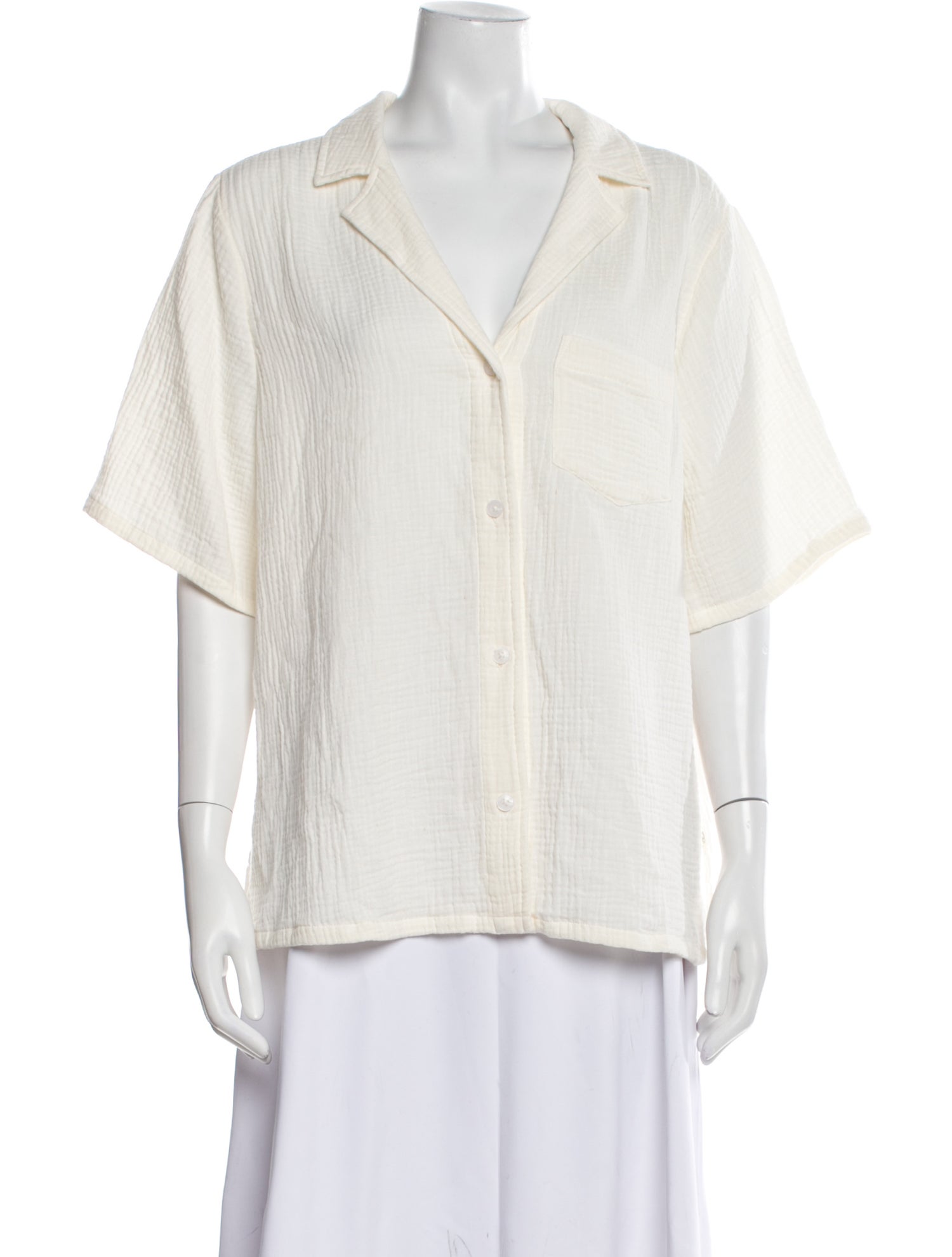 UGG Short Sleeve Button-Up Top