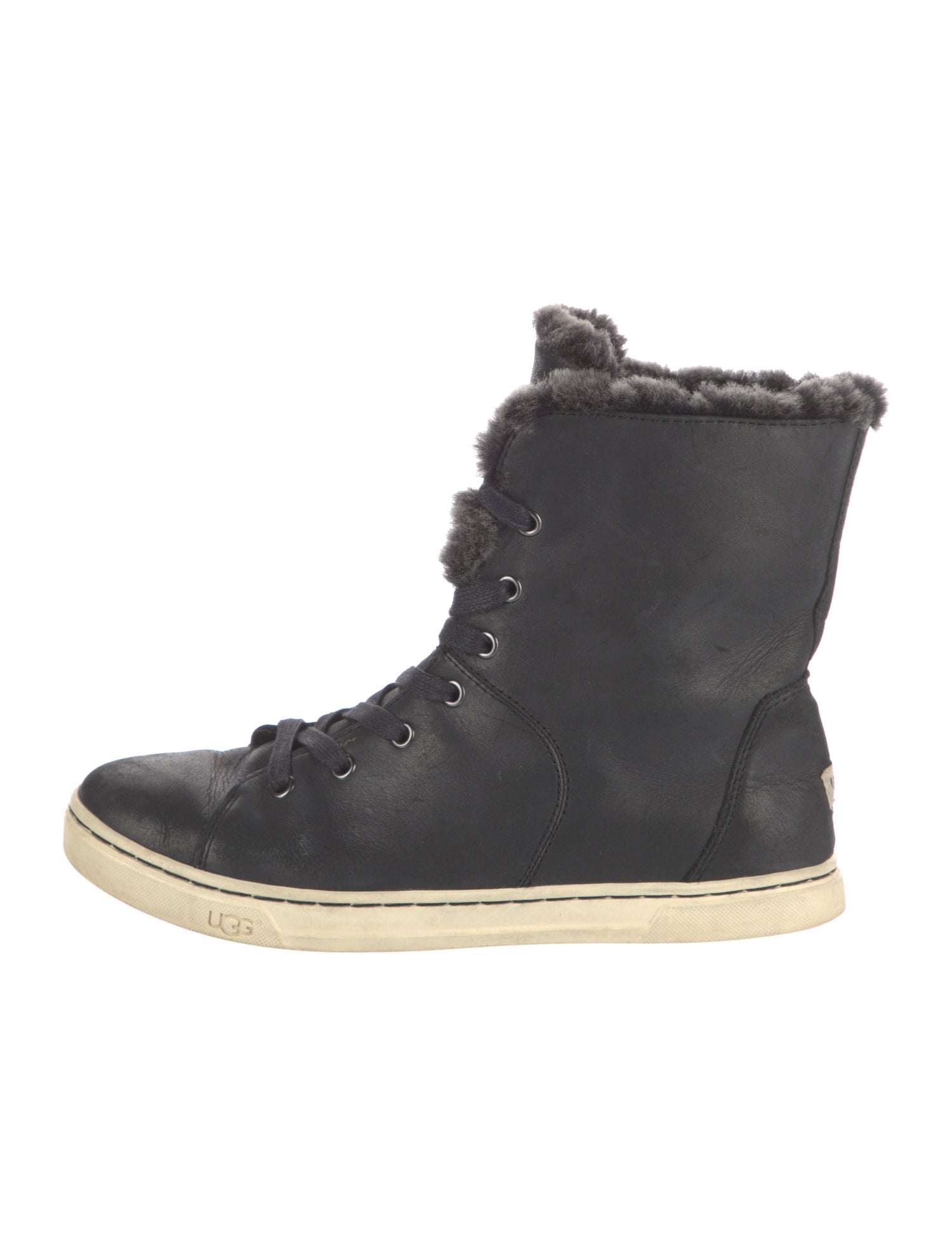 UGG Leather Lace-Up Boots