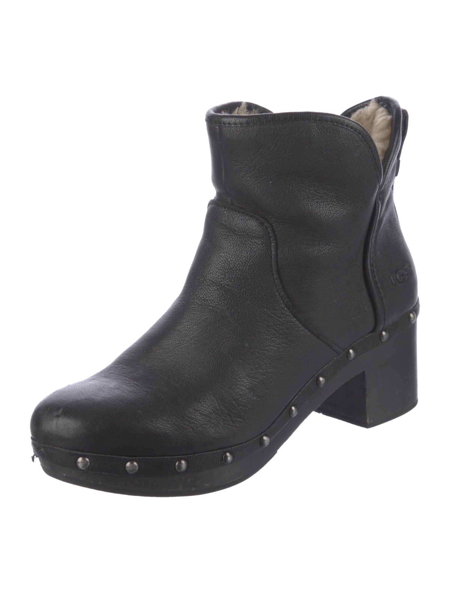 UGG Leather Studded Accents Boots