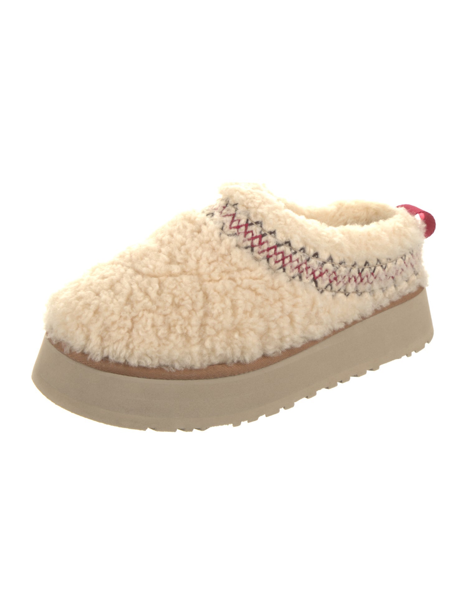 UGG Shearling Graphic Print Mules
