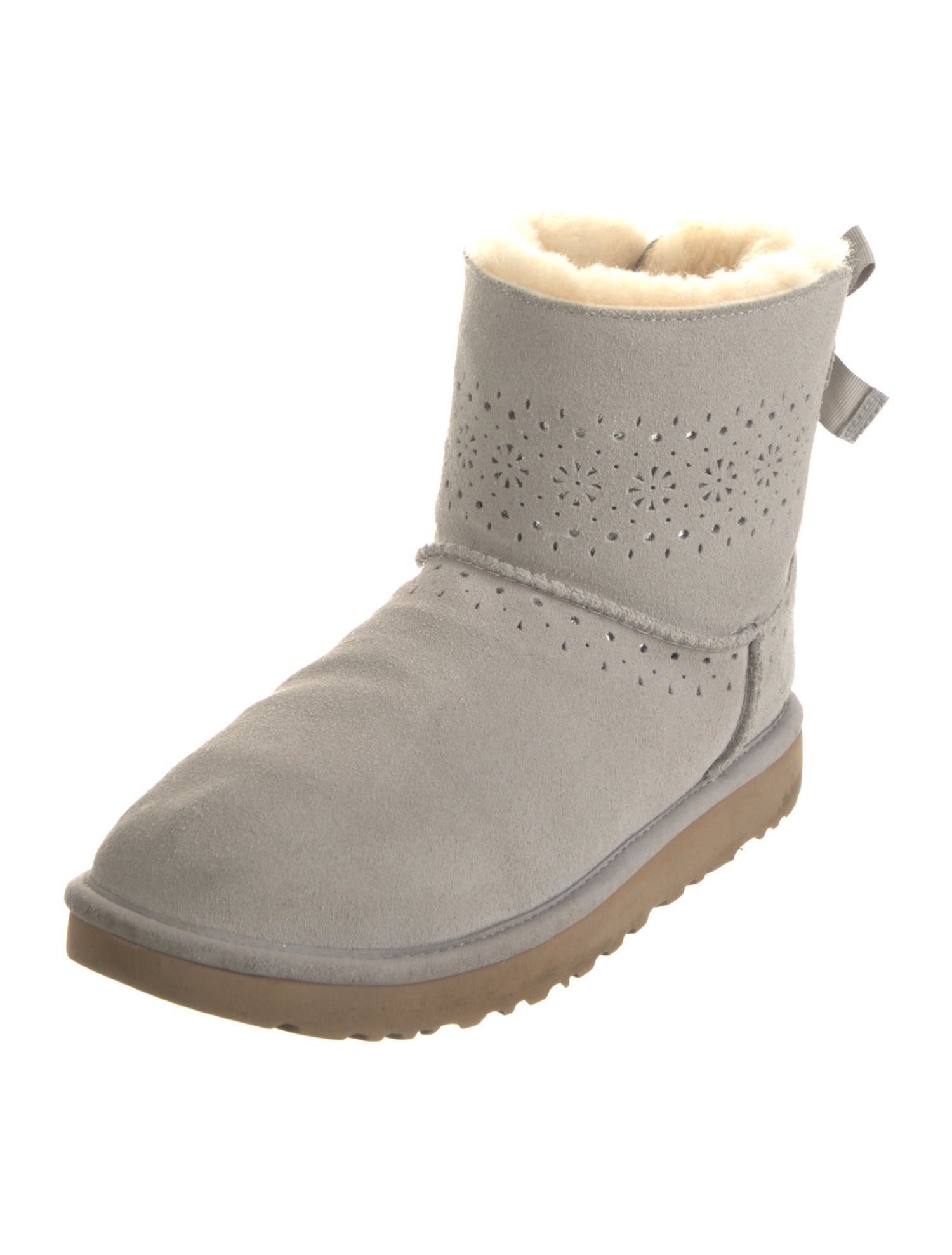 UGG Suede Bow Accents Lace-Up Boots