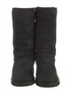 UGG Suede Fur Trim Boots
