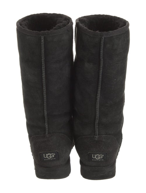 UGG Suede Fur Trim Boots