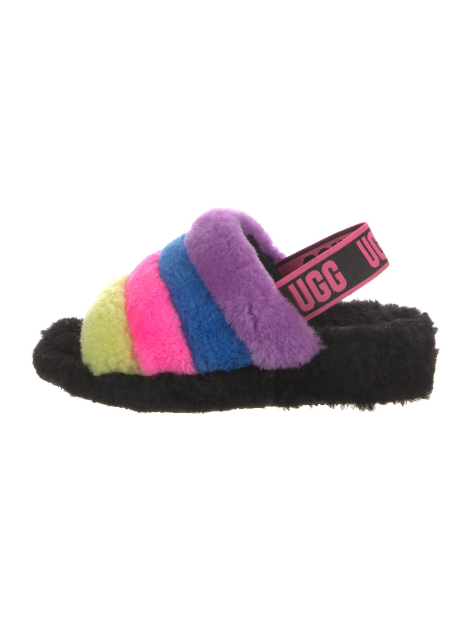 UGG Fur Slingback Sandals