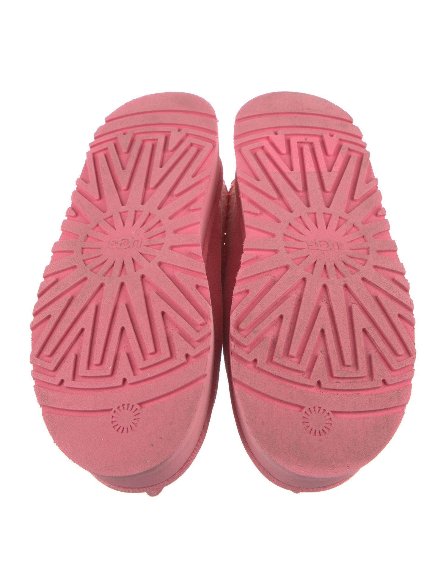 UGG Suede Fur Trim Mules