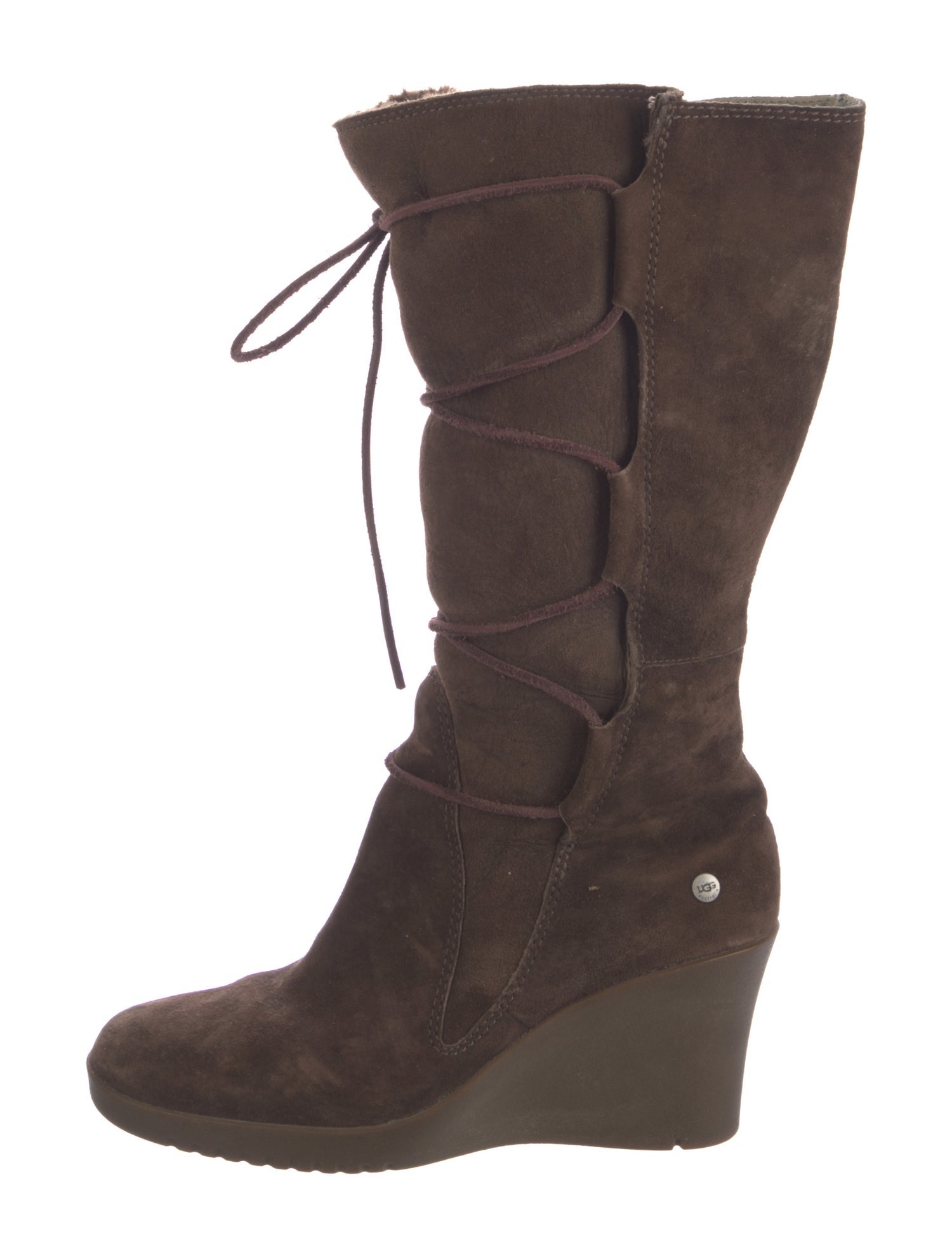 UGG Suede Lace-Up Boots