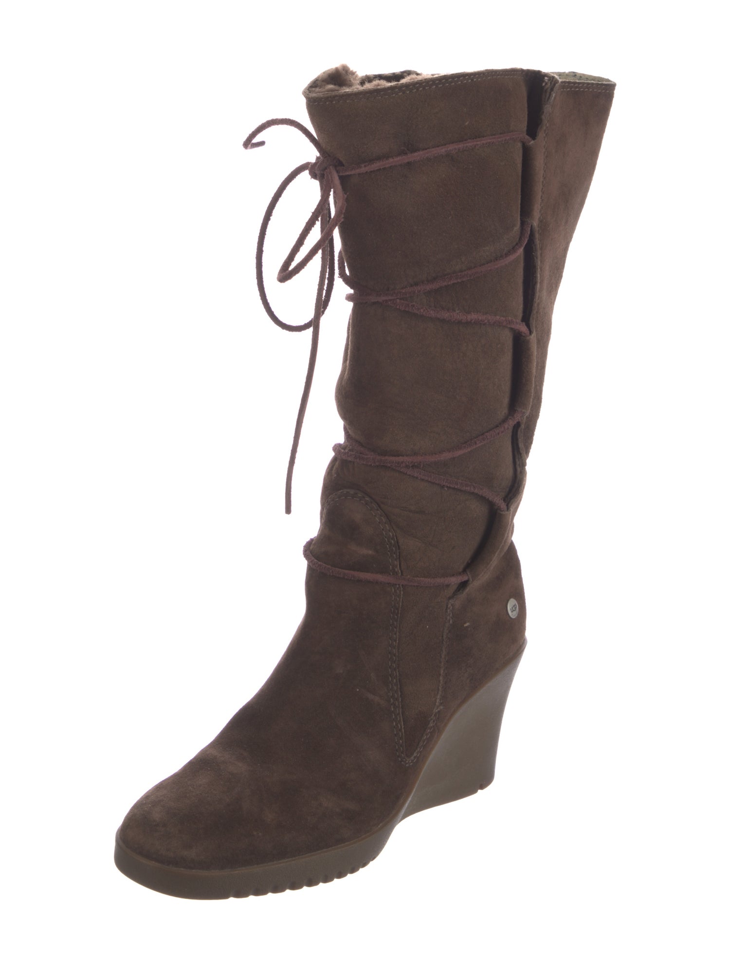 UGG Suede Lace-Up Boots