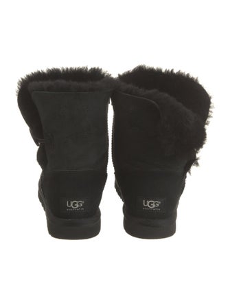 UGG Suede Fur Trim Boots