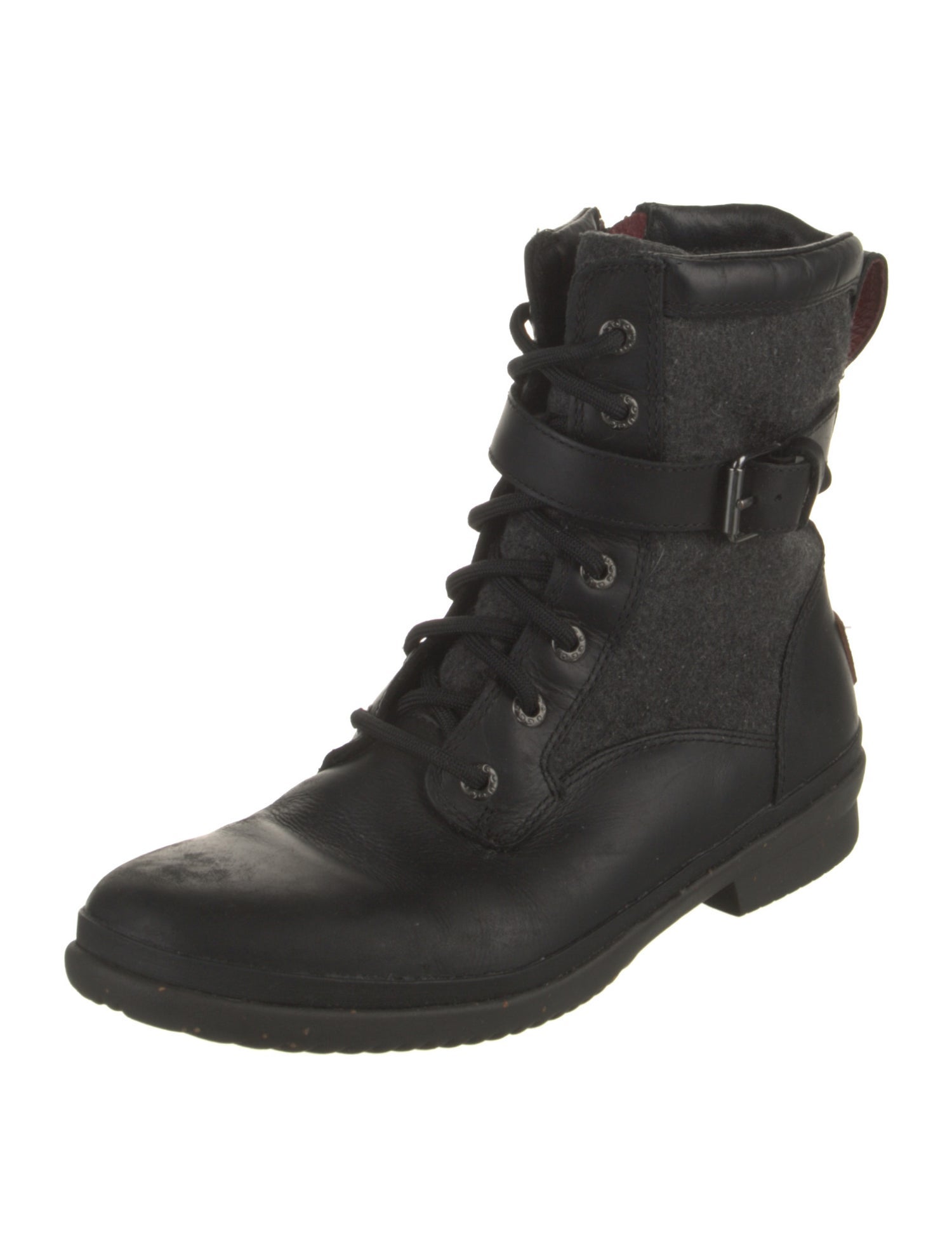 UGG Leather Combat Boots
