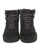 UGG Suede Colorblock Pattern Combat Boots