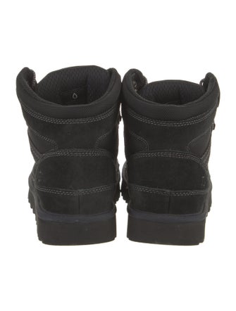 UGG Suede Colorblock Pattern Combat Boots