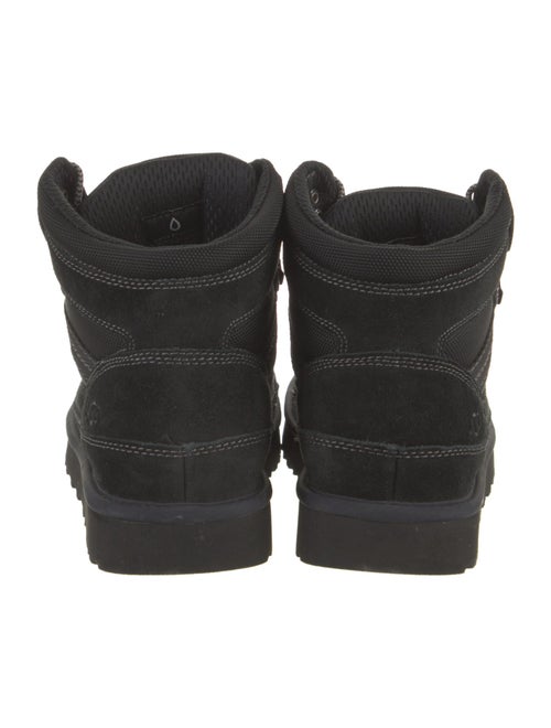 UGG Suede Colorblock Pattern Combat Boots